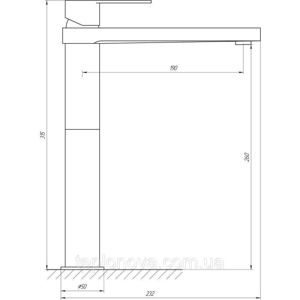 Смеситель для умывальника TOPAZ SARDINIA TS 08223-H20 Черновцы - изображение 6
