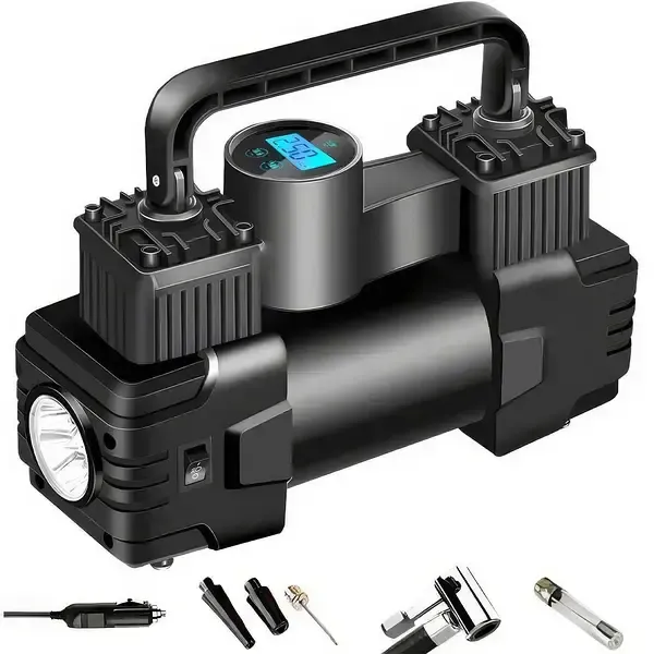 Портативный автомобильный компрессор с дисплеем и питанием от прикуривателя Air pump XL-1025 Коломыя - изображение 2