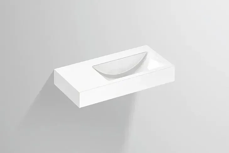 Раковина  nablatowa Alape WT.PR800H.R 80x40,5x13,5cm, biała 4207500000 Киев - изображение 1