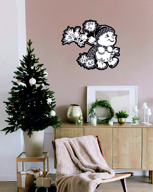 Декоративне настінне Панно «Сніговик», Декор на стену Київ - фото 4