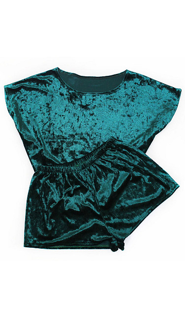 Жіночій домашній костюм футболка+шорти з мармурового велюру Пудровий S/М Харків - фото 5