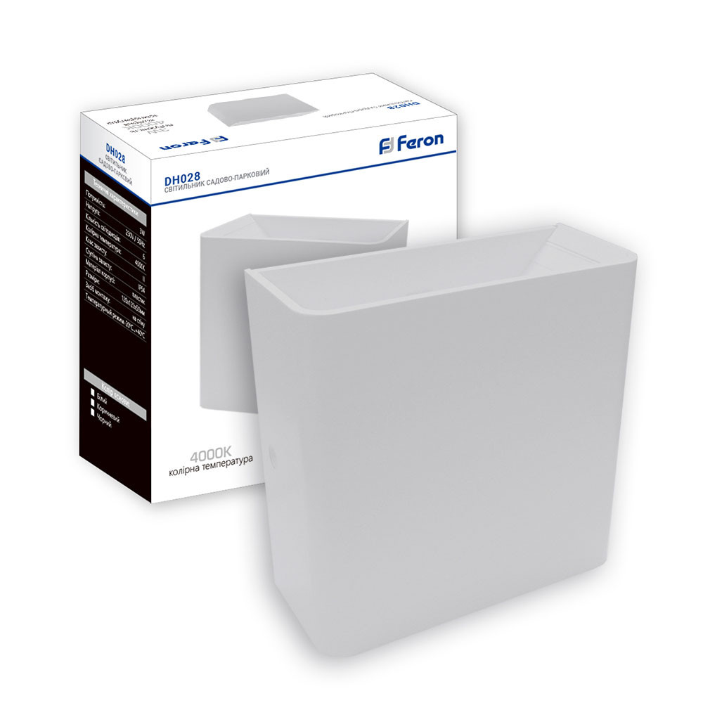 Архітектурний світлодіодний накладний світильник Feron DH028 3Вт 4000K білий Харків - фото 1