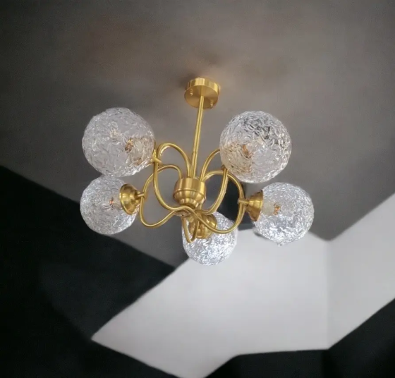 Світлодіодна люстра Дзвін 5011 (Золота) на 5 плафонів Київ