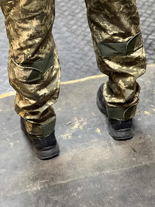 Штани чоловічі міцні військові армійські піксель із наколінниками Корд саржа Одеса - фото 3