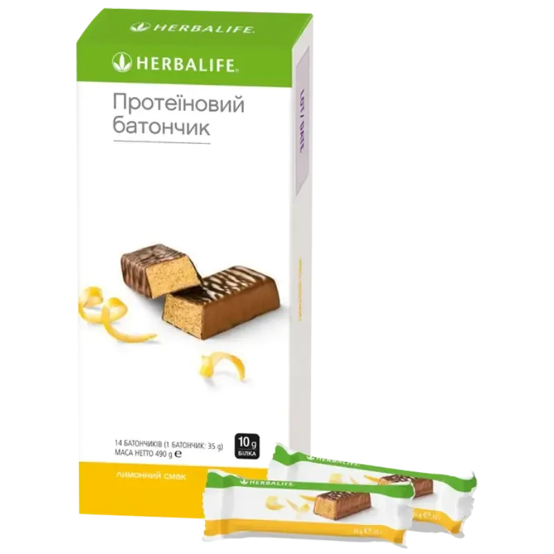 Протеїнові батончики зі смаком Лимону Гербалайф, Батончик для підтримки енергії та білка Дніпро - фото 3