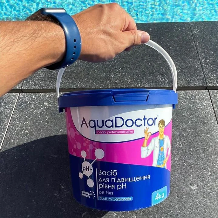 Средство для повышения уровня рН в бассейне AquaDoctor pH Plus 4 кг Киев - изображение 2
