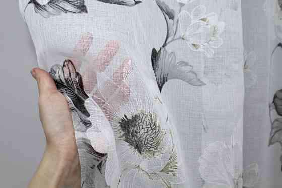 Тюль VR-Textil 1146т Flora Батист Різнобарвний 300х250 см (40-250) Київ