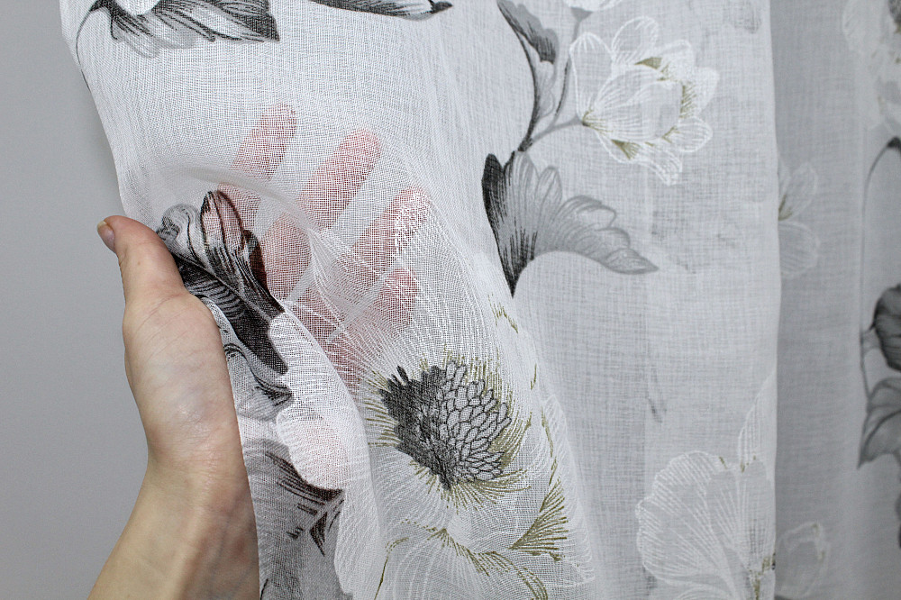 Тюль VR-Textil 1146т Flora Батист Різнобарвний 300х250 см (40-250) Київ - фото 5