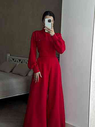 Жіночий базовий костюм-двійка: кофта та штани з костюма Червоний, 46/48 Одеса