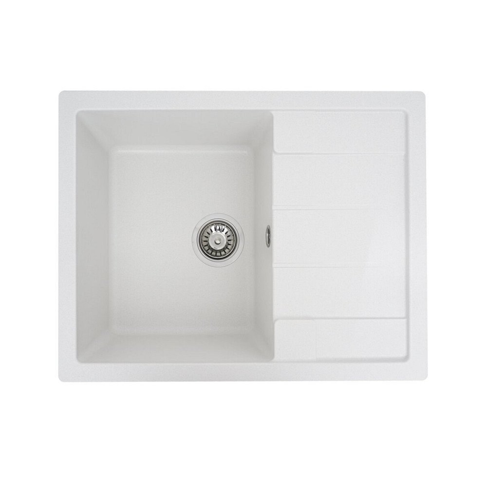 VALESO Гранітна мийка для кухні VALESO INTENSO 6550 матова Білосніжна Киев - изображение 3