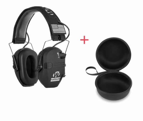 Тактические активные наушники Walkers Razor (с чехлом) Черный Киев