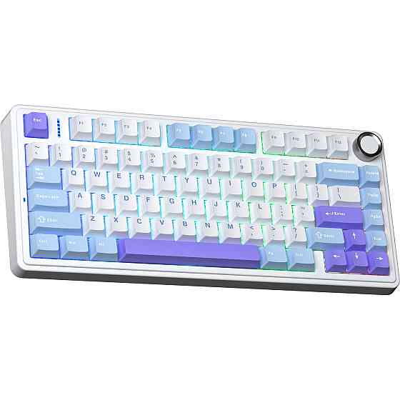 Клавіатура бездротова Aula F75 Gasket Reaper switch Purple (6978080501479) ( білий, фіолетовий ) Харьков