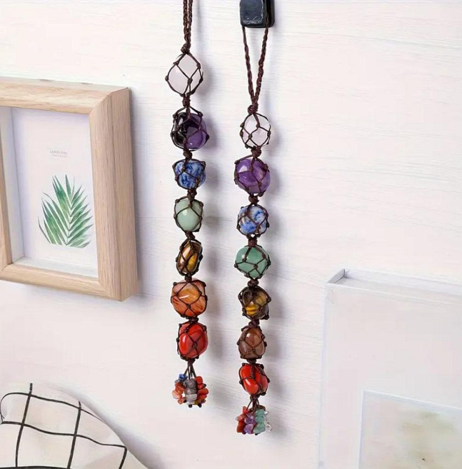 Підвіска-оберіг «7 чакр» з натуральними каменями – талісман енергії Київ - фото 2