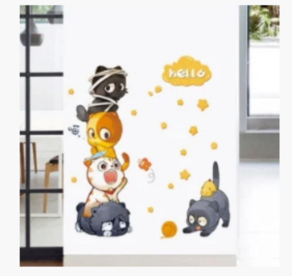 Наклейка для интерьера Котики Киев - изображение 2