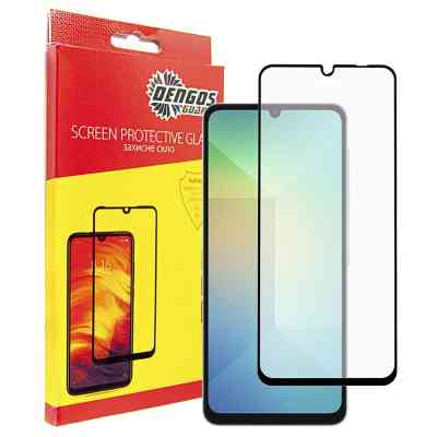 Стекло защитное Dengos Full Glue Samsung Galaxy A06 (black) (TGFG-365) Винница