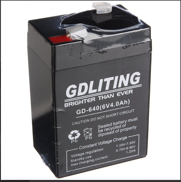 Аккумулятор  для Радиоприемников,  Весов, ИБП, 6V/4Ah GDLITING GD-645, AGM, 70х47х101 мм 20 2024/07/06 Одесса - изображение 4