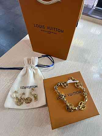 Луї Віттон сережки / Louis Vuitton сережки 3 шт в комплекті Одеса