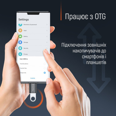 Перехідник OTG USB 3.2 AF to USB-C ColorWay (CW-AD-AC3) Вінниця - фото 3