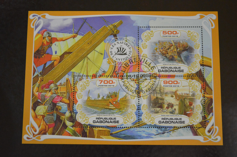 Габон. Марки. Особистості. Транспорт. Блок. 2019 рік (В-4) Полтава - фото 1