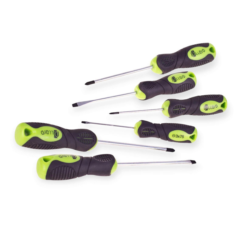 Набір викруток 6 шт магнітні - шліць 3,5,6 мм; хрест 3,5,6мм Alloid (коробка) Мукачево - фото 2