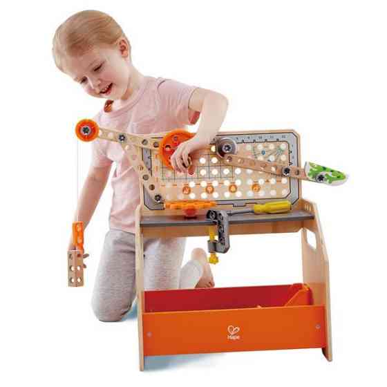 Конструктор Hape Junior Inventor Науковий верстак настільний 58 деталей (E3028) Харків