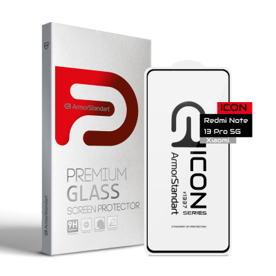 Скло захисне Armorstandart Icon Xiaomi Redmi Note 13 Pro 5G Black (ARM71830) Вінниця - фото 1