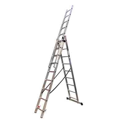 Драбина GTM 3-секції, розкладна, 3*9сх. 2,45-5,69м (KME309) Вінниця