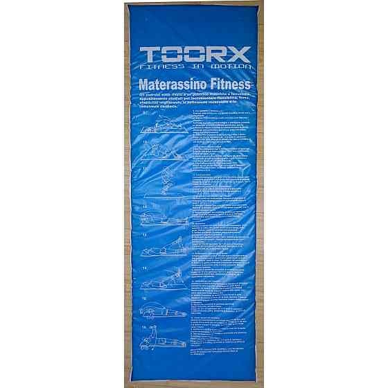 Килимок спортивний Toorx Padded Exercise 181 х 60 х 2,5 см з антиковзною поверхнею Blu/Rosso (MAT-GE) Київ
