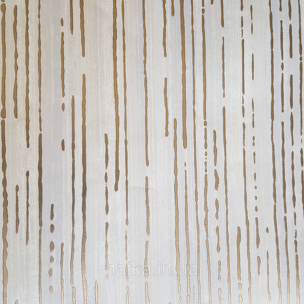 Шпалери флізелінові еко Galerie Metallic FX 0,53Х10 вертикальні смужки структурні золотисті коричневі Київ - фото 2