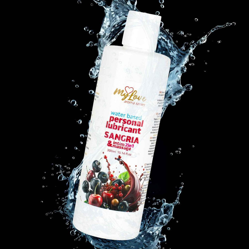 2в1 лубрикант та масажний гель - MyLove Aroma Series Intim&Massage Sangria, 300 мл Sex Aura Київ - фото 4