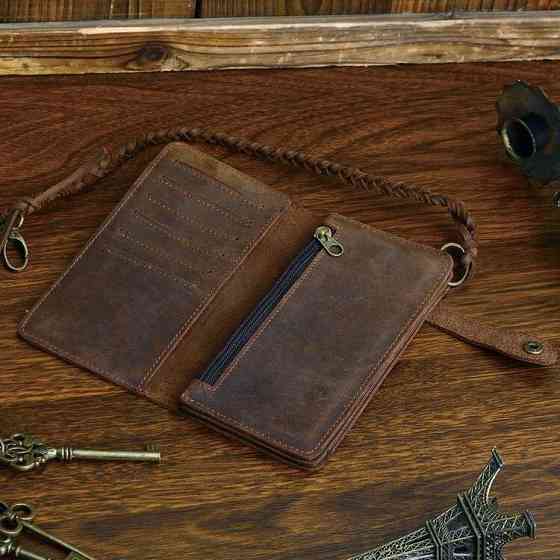 Чоловік клатч Vintage 14383 з вінтажній шкіри Коричневий Київ