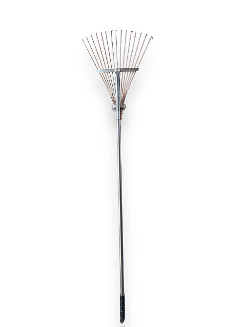 Граблі віяло-розсувні (молоткове фарбування) з ручкою Харків - фото 1