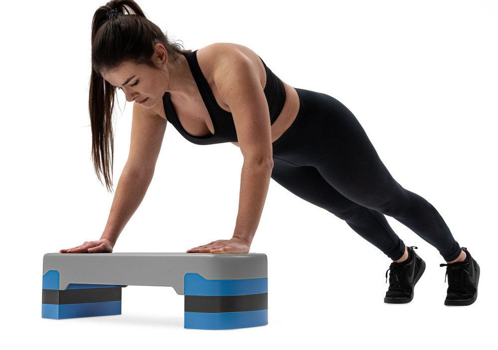 Степ платформа Hop-Sport HS-PP020AS сіро-синя Київ - фото 6