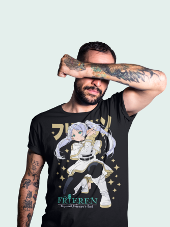 Футболка аниме Ферн Старк Аниме Гифтс оверсайз (S/M/L) Черний AnimeJ0614 Днепр