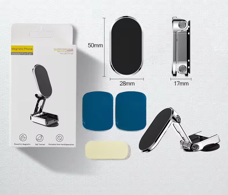 Тримач автомобільний, магнітний під телефон JKM02, сірий Кам'янець-Подільський - фото 3