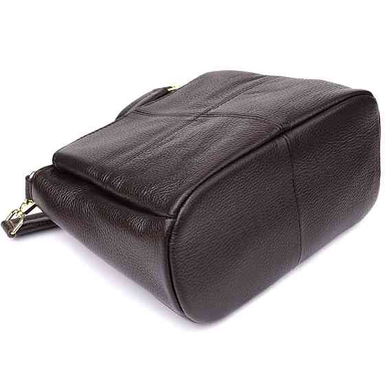 Жіноча сумка з натуральної шкіри зі зручною внутрішньою організацією Vintage 22979 Коричневий Київ