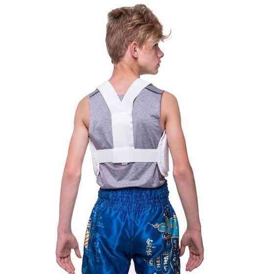 Защита корпуса (жилет) для карате Zelart BO-5384 размер XXS-M белый Защита для боевых искусств Киев