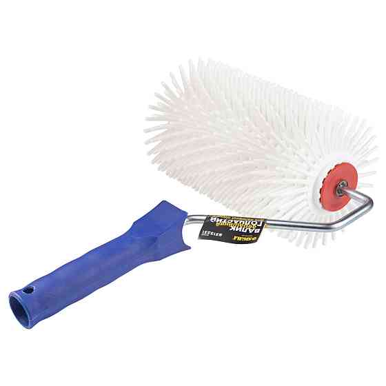 Валик игольчатый аэрационный для наливного пола 120×200мм с ручкой белая иголка SIGMA (8313231) Киев