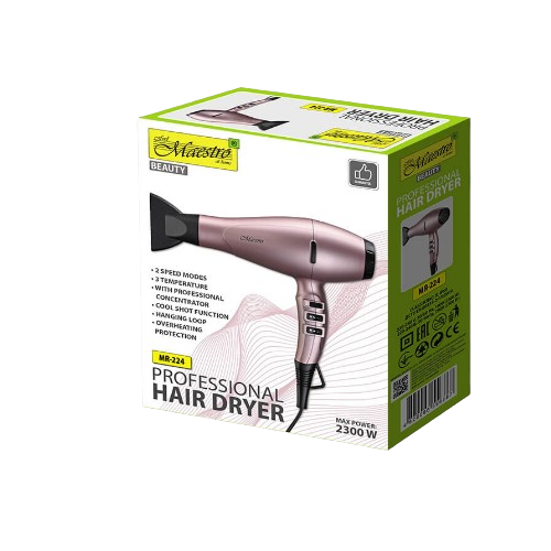 Фен для волосся 2300W (2 швидкості/3 темпер.режими) MR-224 Maestro Житомир - изображение 2