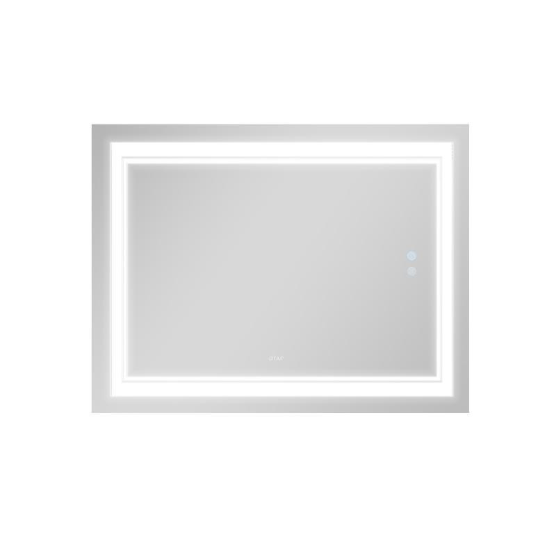 Зеркало настенное прямоугольное сенсорное Qtap Cardinal 1000х800 с LED-подсветкой Touch, с антизапотеванием Харьков - изображение 4