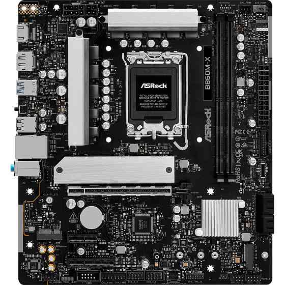 AsRock B860M-X (1851/B860, 2*DDR5, PCIex16, HDMI/DP, 4xSATA, 2xM.2, 2.5Glan, 7.1ch, mATX) Винница
