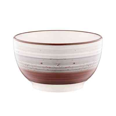 Салатник Ardesto Salerno 700мл, 14см, кераміка, блакитний, сірий, коричневий (AR1214SG) Винница