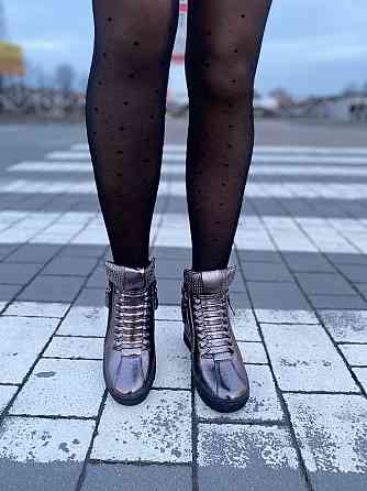 Снікерси жіночі Bosida бронзовий еко-шкіра танкетка 5см ( -6) Коломыя