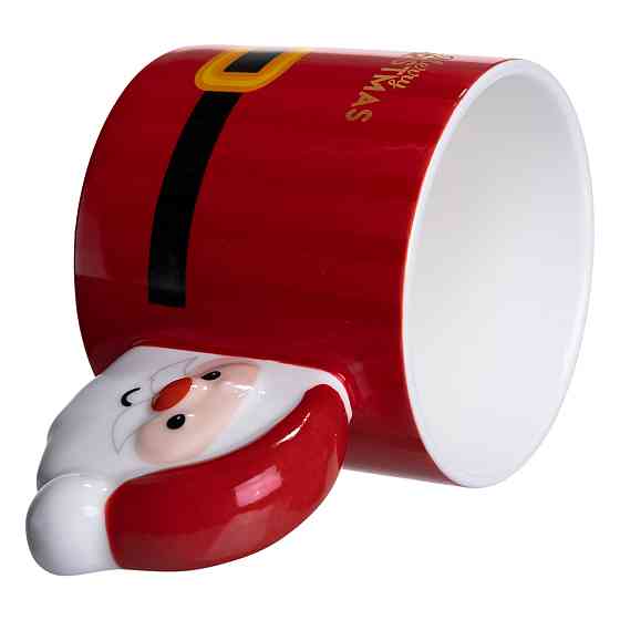 Чашка порцелянова новорічна Merry Christmas 350 (мл) Червона Yiwu FM-CS-51R Коломия