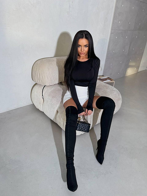 Жіночий базовий лонгслів із мікродайвінгу Чорний Одеса - фото 10