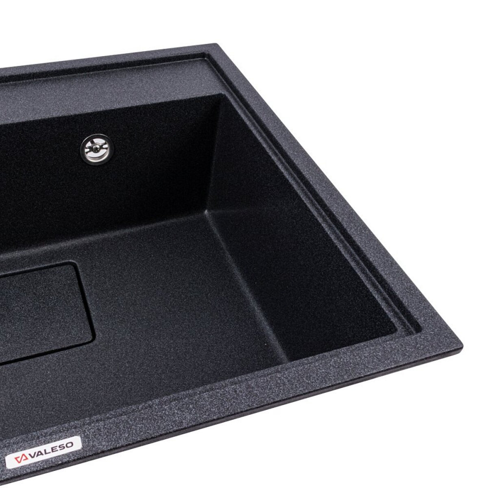 Гранітна мийка VALESO SHERLIT 6050 матова Карбон Коломия - фото 4