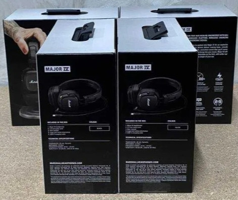 Навушники з Мікрофоном: Marshall Major IV Black (1005773) Оригінал! Харків - фото 3