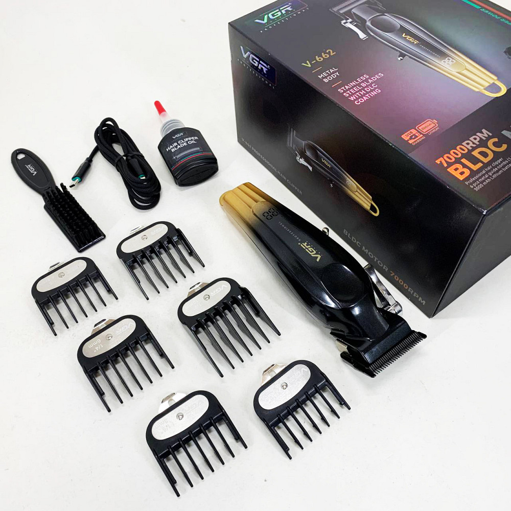 Машинка для стрижки волосся електрична VGR V-662, Водонепроникний тример для стрижки VS-54 Львів - фото 7