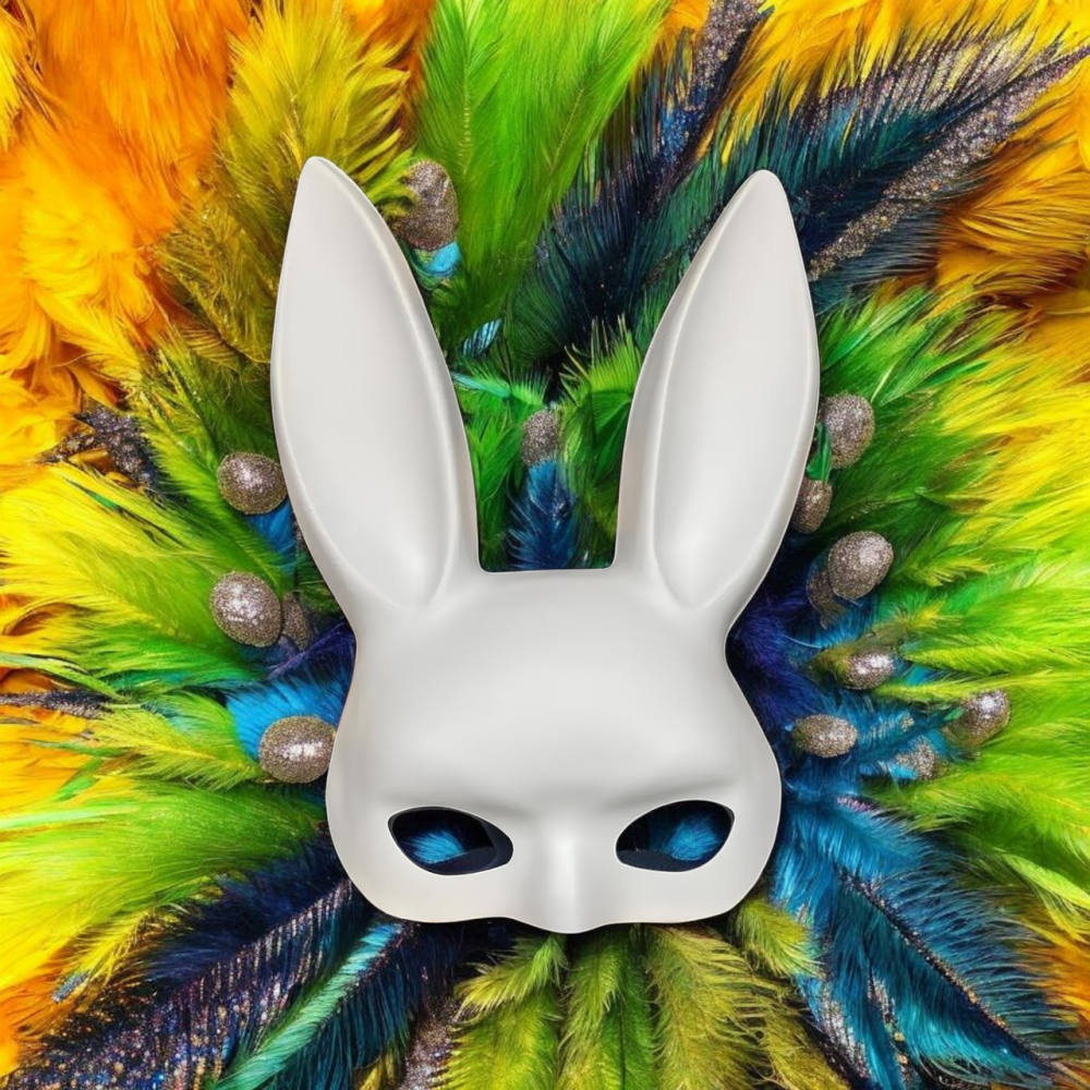 Милые уши зайца RESTEQ маска кролика PlayBoy 36 см стильный аксессуар для образа и фотосъемок Киев - изображение 5
