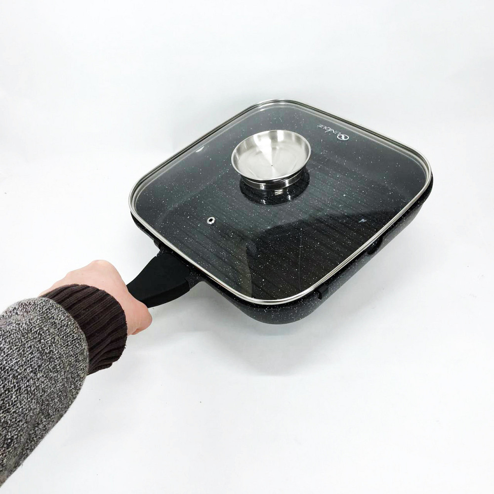 Сковороду для варки UNIQUE, Сковорода алюминиевая углубленная, Кованая алюминиевая сковорода SM-59 Львов - изображение 1